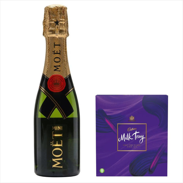 Moet 20cL & Milk Tray Chocolate Gift