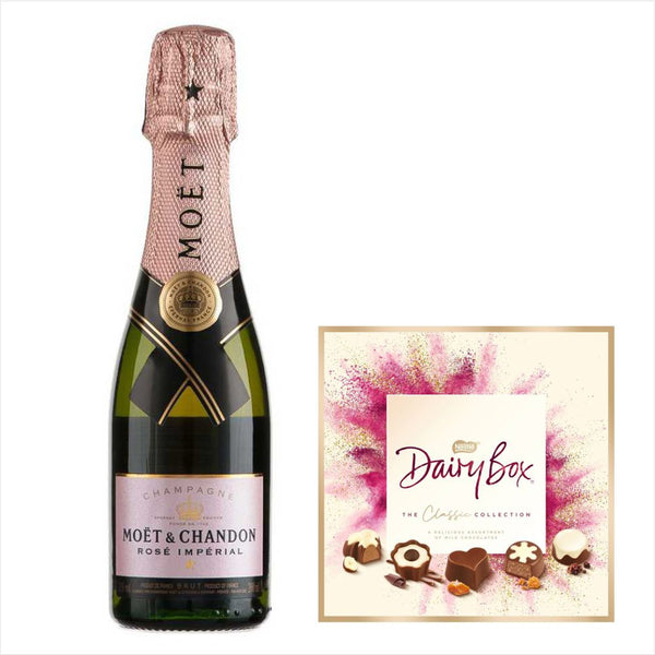 Moet Rose 20cL & Dairy Milk Chocolate Gift