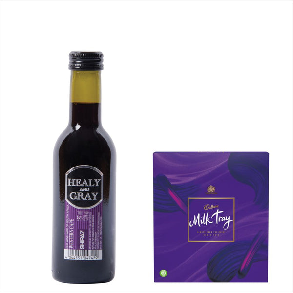 Healy & Gray Shiraz 18.7cl & Milk Tray Chocolates