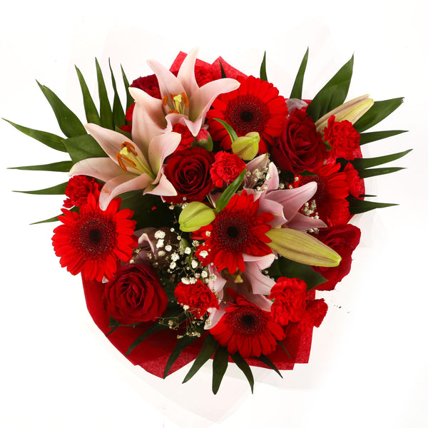 A Red Floral Fancy Bouquet